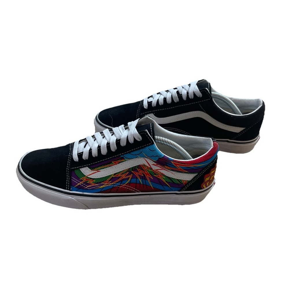 Vans Old Skool Brainworks Black/Multicolor Low Sneakers Men's 10 Women's Sz 11.5